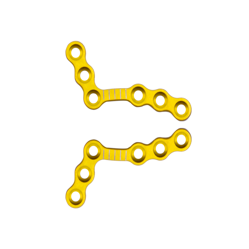 1.5MM Anatomical L-plate 6 holes Maxillofacial Plate