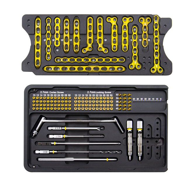 Set instrumen pelat pengunci fragmen mini 2.7mm