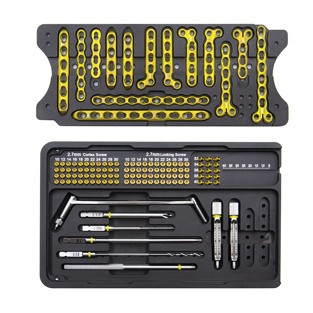 Set instrumen pelat pengunci fragmen mini 2.7mm