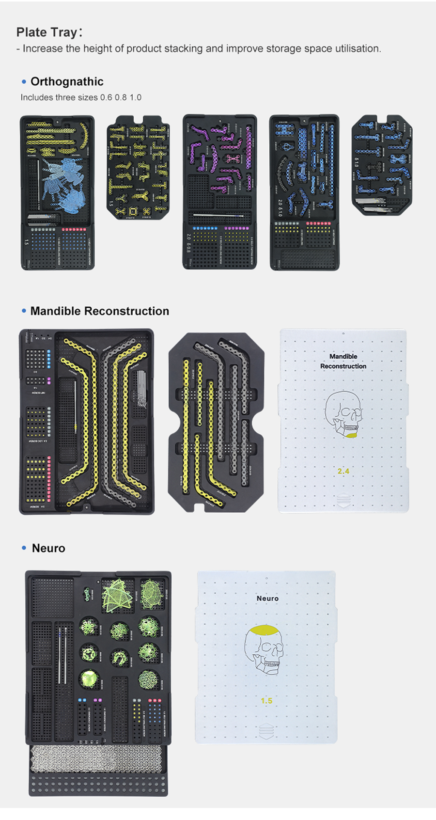 maxillofacial plates instruments set
