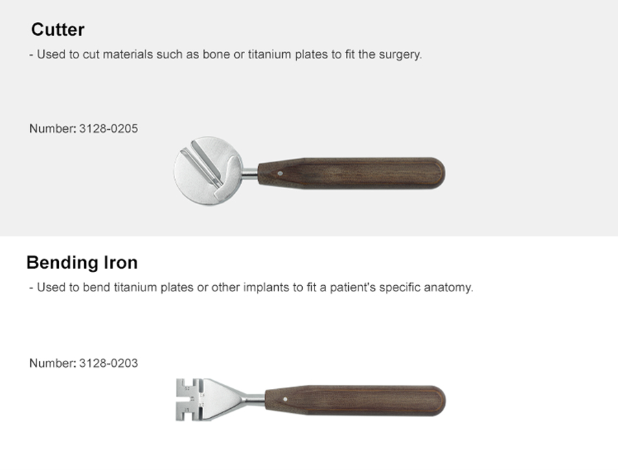 maxillofacial plates instruments set