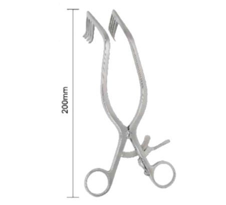 Retraktor Postcranial Multi-Hook 200mm