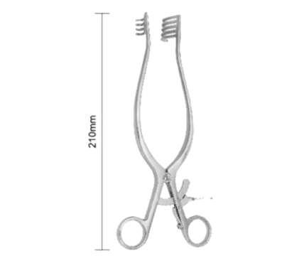 Multi-Hook-Retraktor 210 mm