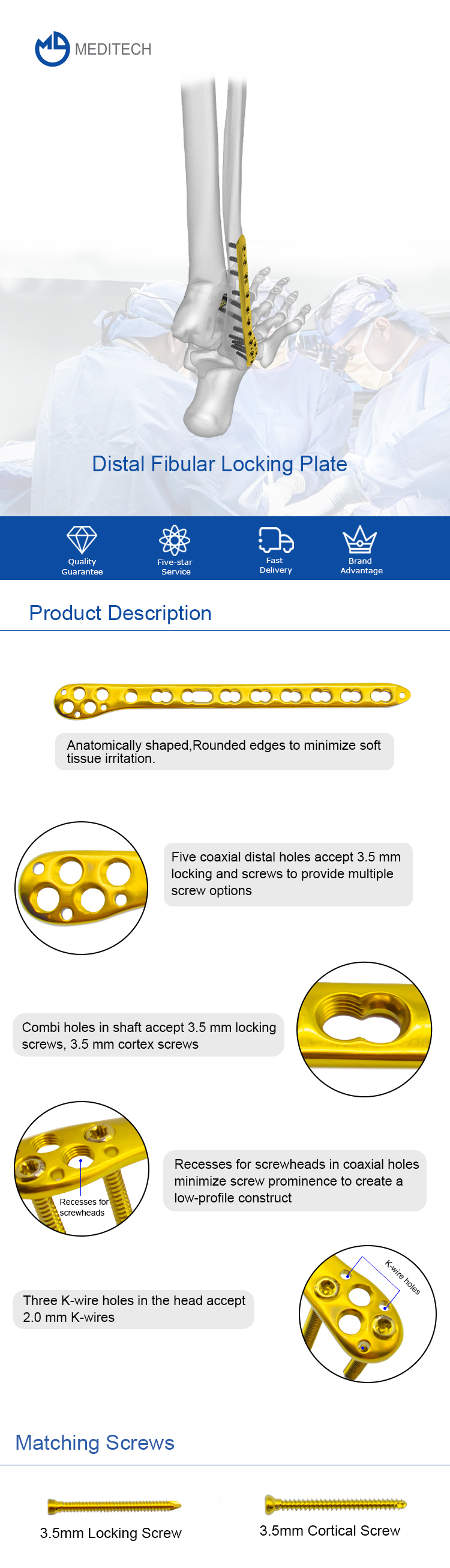 Distal Fibular Locking Plate