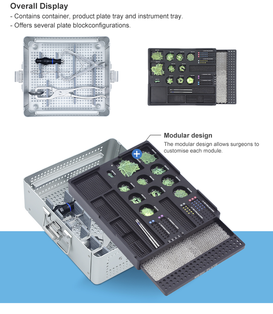 maxillofacial plates instruments set